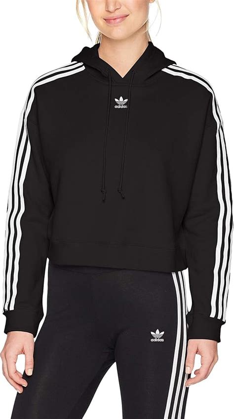 Adidas Originals Women S Adicolor Classics Cropped Hoodie At Amazon Women’s Clothing Store