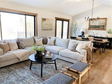 Gray Corner Sofa And Wooden Dining Table Soul Lane