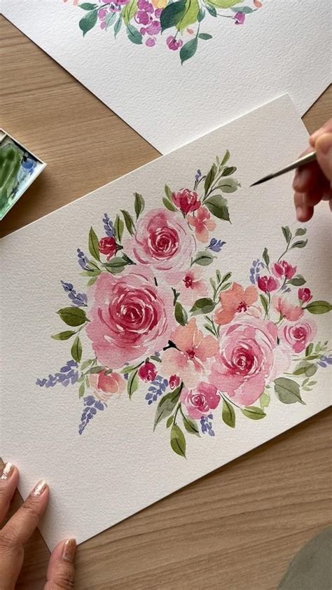 Priyanka Watercolor Gouache On Instagram Vintage Roses Are