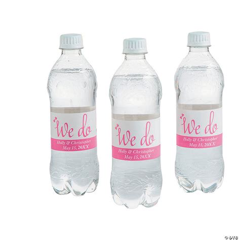 Personalized We Do Water Bottle Labels Oriental Trading