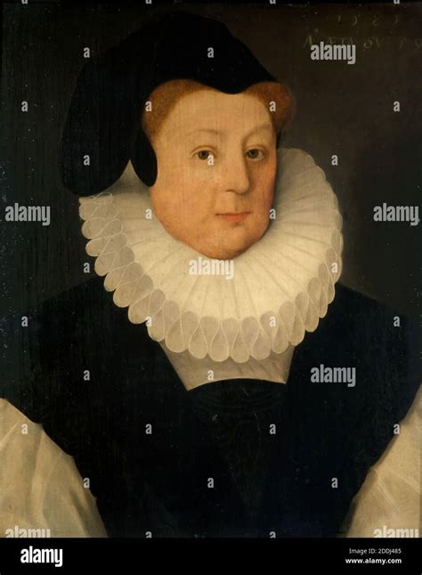 Portrait Of Katherine Lady Gresley 1585 British School Costume