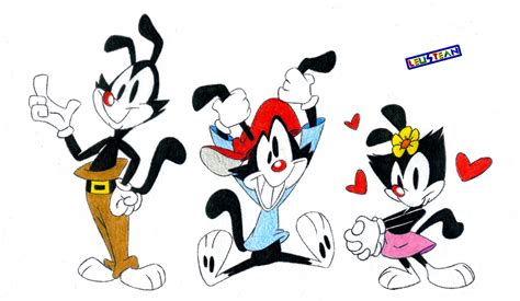 Yakko Wakko And Dot Animaniacs By Felixwarner On Deviantart Cartoon