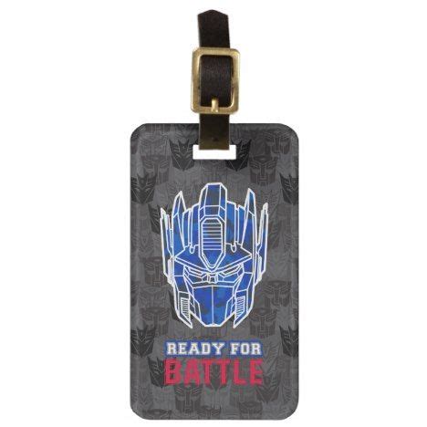 Transformers Optimus Prime Blue Camo Bag Tag Optimusprime