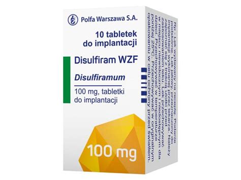 Disulfiram Wzf Ulotka Dawkowanie Zastosowanie Interakcje