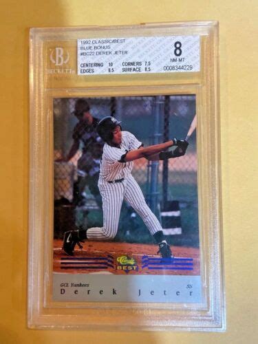 Derek Jeter Classic Best Blue Bonus Rookie Card Bgs Tough To