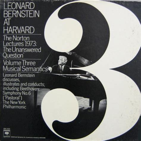 Leonard Bernstein - Leonard Bernstein At Harvard - The Norton Lectures ...