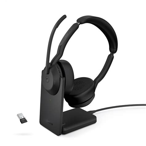 Jabra Evolve2 55 Teams Stereo Headset Mit Ladestation 25599 999 989