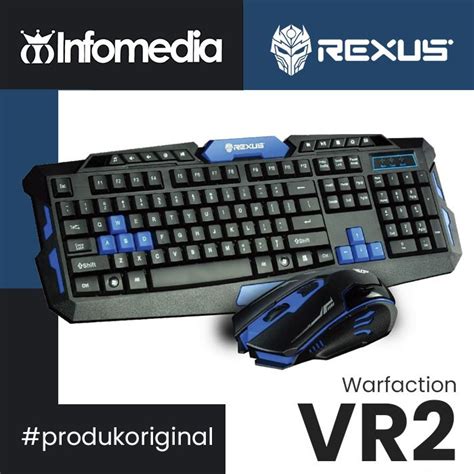 Jual Keyboard Mouse Gaming Bundle Rexus Warfaction Vr Shopee Indonesia