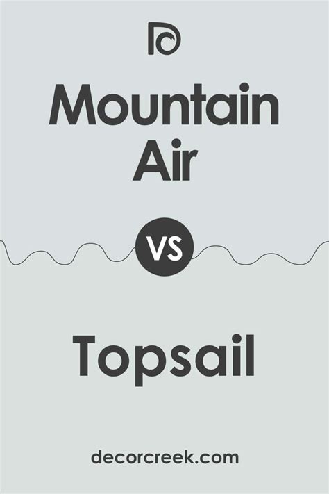 SW Topsail Vs SW Mountain Air By Sherwin Williams Cabinet Paint Colors