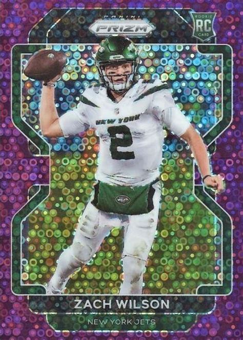 Zach Wilson Prizm No Huddle Purple Price Guide Sports Card