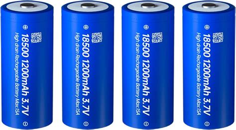 Amazon Taken 18500 Rechargeable Batteries 3 7V 1500mAh Li Ion IMR