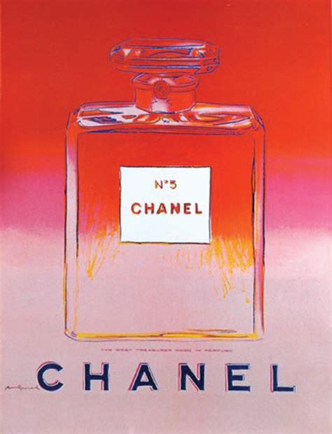 CHANEL No 5 By Andy Warhol Original French Vintage Advertsing Poster