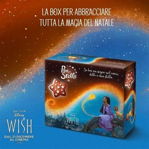 MAGIA DI NATALE Gift Box Pan Di Stelle 2023 Con Peluche Wish Disney