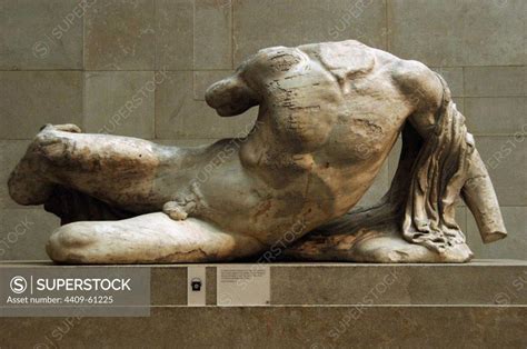 Greece Athens Parthenon West Pediment Naked Reclined Figure