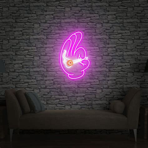 Neon Weed Sign Smoking Hand Stoner Led Light Artofit