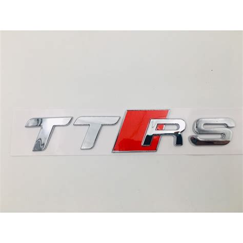 EMBLEMA TRASERO AUDI TTRS CROMADO