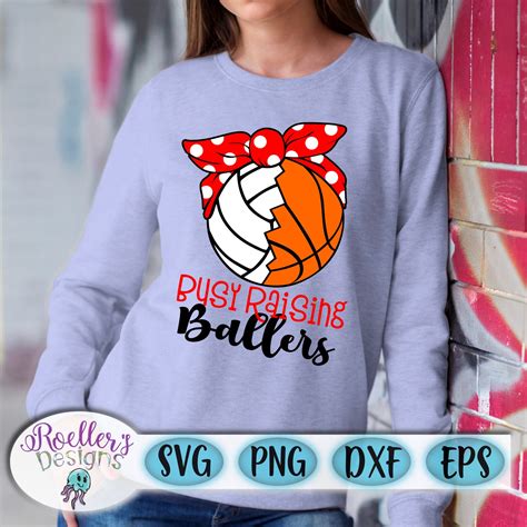 Basketball SVG Volleyball SVG Busy Raising Ballers Svg Etsy