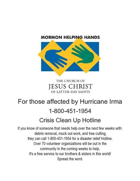 Mormon Helping Hands Logo