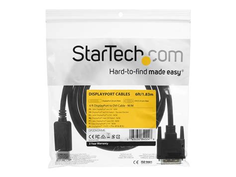 Startech Displayport To Dvi Cable Ft M X M M