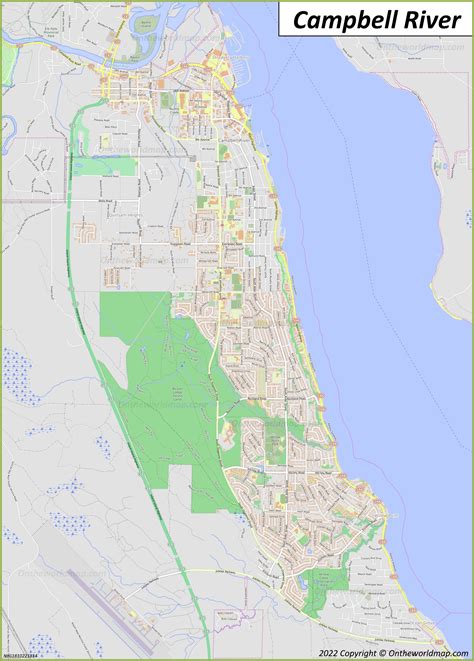 campbell river map british columbia canada detailed maps