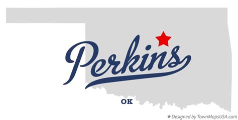 Map of Perkins, OK, Oklahoma