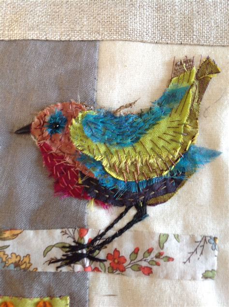 Small Bird Panel Bird Embroidery Embroidery Love Small Birds