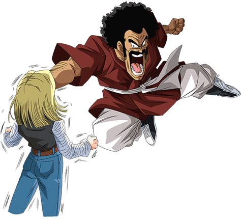 Mr Satan Vs Android 18 Render [dokkan Battle] By Maxiuchiha22 On Deviantart