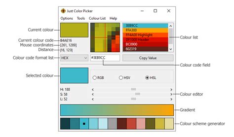 Just Color Picker 6 0 Best Free Colour Tool For Windows And Macos