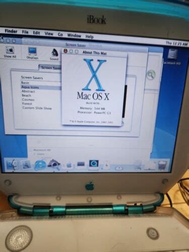 Apple M Ibook G Clamshell Blueberry Mhz Mb Ram With Hd