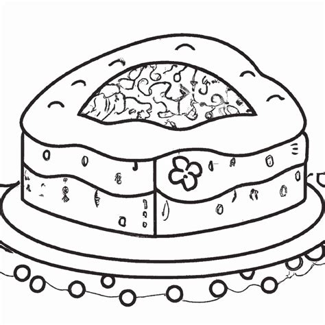 Desenhos De Fatias De Bolo Para Imprimir E Colorir