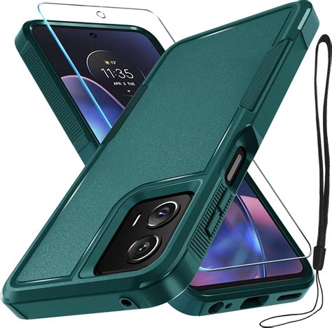 Rmocr Case Compatible With Moto G 5g 2024 Full Body Heavy Duty Rugged Shockproof