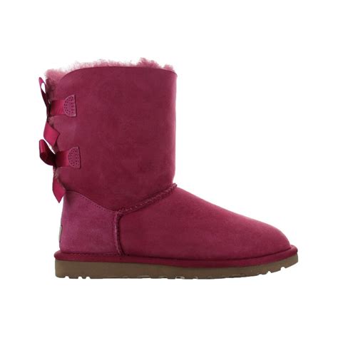 Ugg Womens Ugg Bailey Bow Dark Dusty Rose Pink Boot 1002954w Ddr