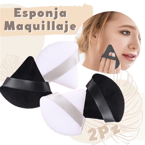 Set Esponjas Puffs Blender Polvo Tri Ngulo Maquillaje Universo En L Nea