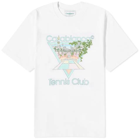 Casablanca Tennis Club Icon T Shirt White End Us