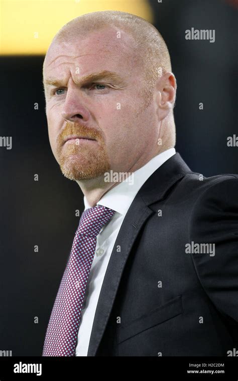 Burnley Manager Sean Dyche During The Premier League Match At Turf Moor