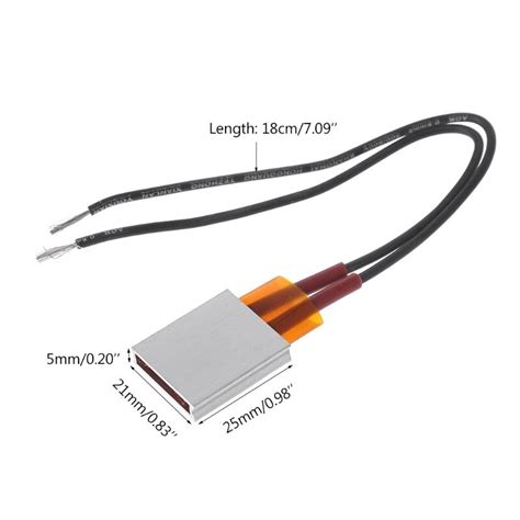 12v Ptc Keramik Elektrische Heizung Platte Aluminium Hülse Keramik Blatt Konstante Temperatur