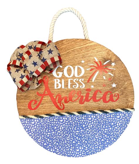 God Bless America Door Sign Rescued By Lacey