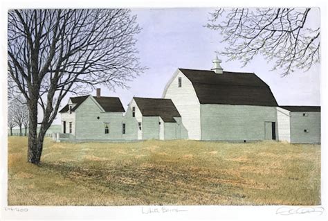 White Barns Maine Carol Collete Collectors Etchings