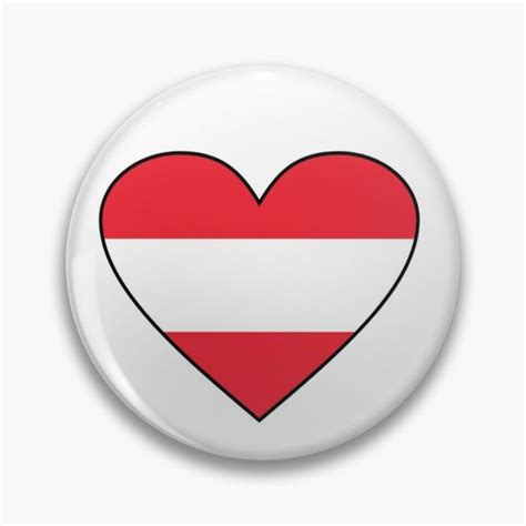 Austrian Flag Love Austria Heart Flag Flagge Sterreichs Republik