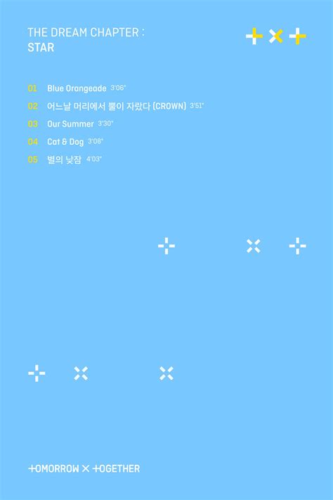 TXT (TOMORROW X TOGETHER) - The Dream Chapter: STAR (Track List) : kpop