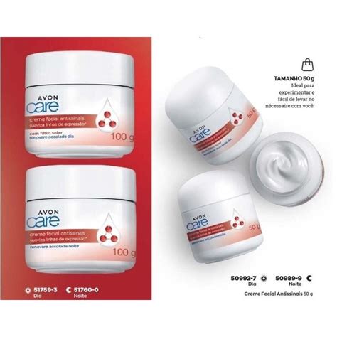 Creme Facial Antissinais Avon Care Acollade Dia Ou Noite Shopee Brasil