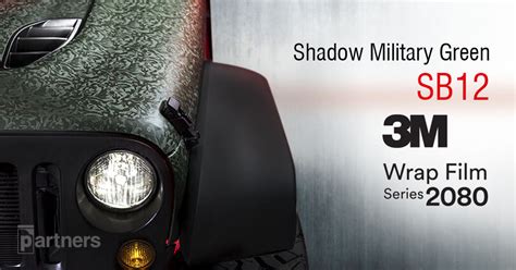 3m 2080 Wrap Film Series Sb12 Shadow Military Green