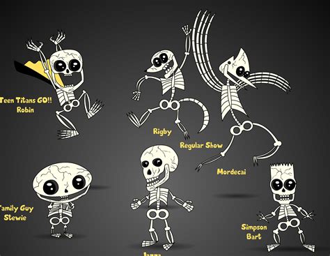 Famous Cartoon Skeletons By Creativeimonkey On Newgrounds