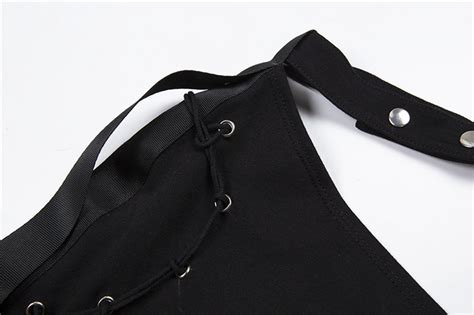 Stylish Drawstring Ribbons Long Sleeve One Shoulder Choker Hoodies 2021