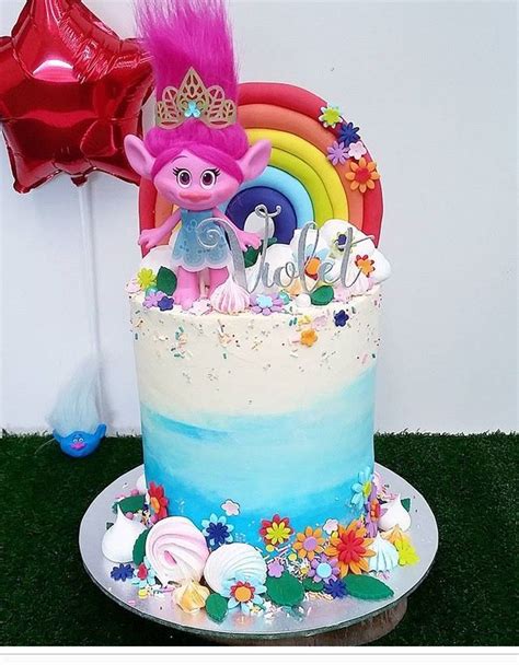 Pin De Alexandra En Trolls Cake Tartas Cumpleaños