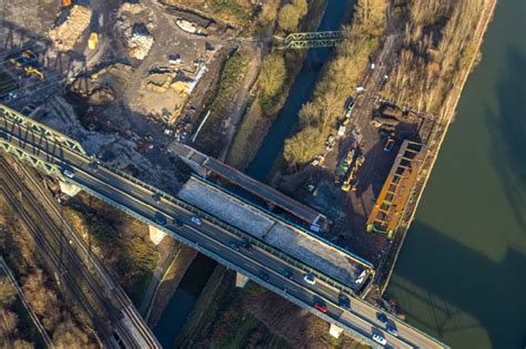 Luftaufnahme Herne Baustelle Zum Sanierung Und Instandsetzung Des