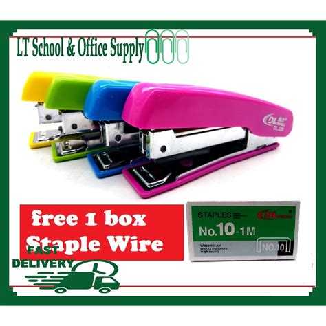 Dingli Stapler 12 Sheets Capacity Of 80gsm Paper Free 1 Box Staple Wire