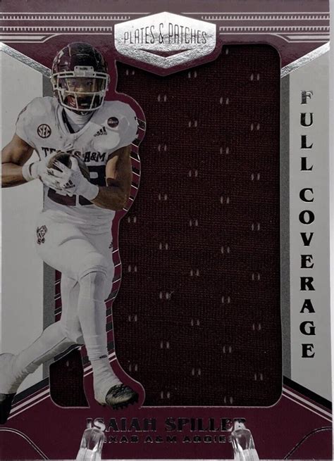 2022 Chronicles Draft ISAIAH SPILLER RC Plates Patches JUMBO Rookie