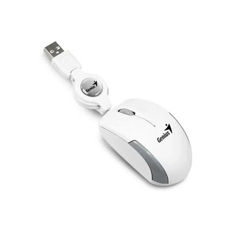 Mouse Micro Traveler Usb Blanco Genius J Suministros