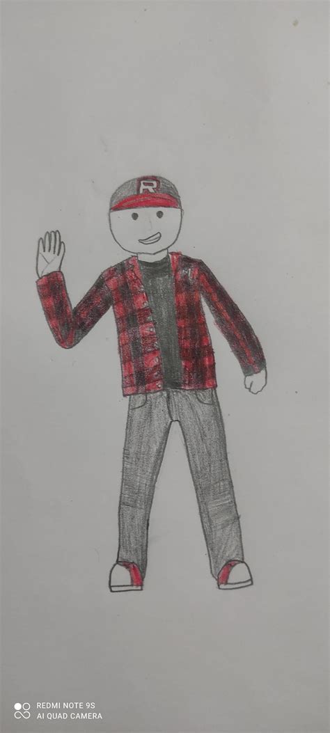 tried to draw my avatar (what's wrong with his face 💀) : r/roblox